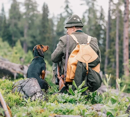 Jäger bei der Jagd