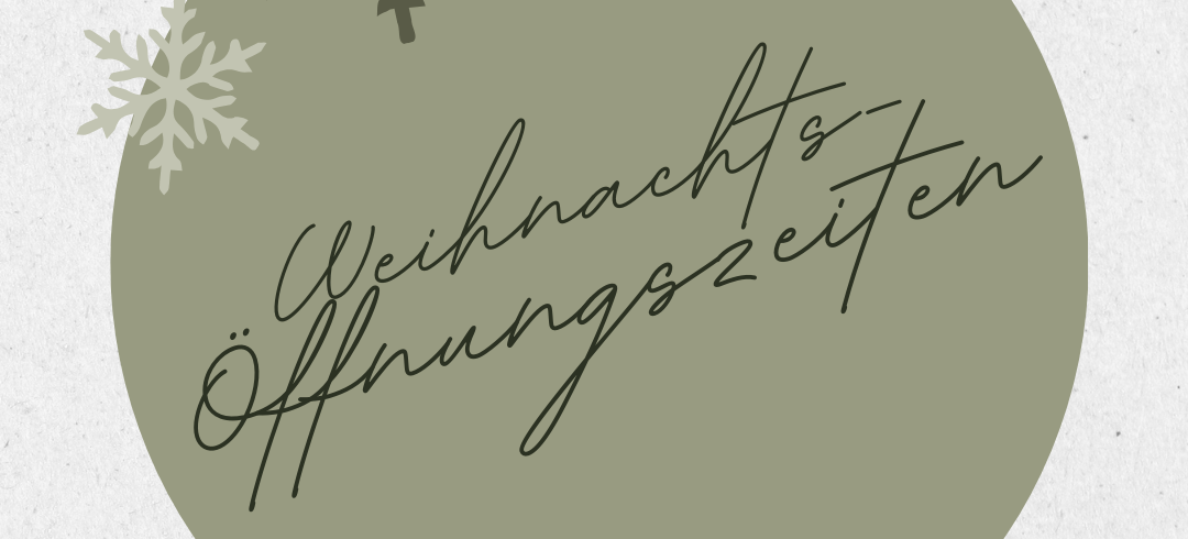 Grüne Weihnachtskugel mit Aufschrift 