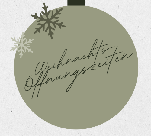 Grüne Weihnachtskugel mit Aufschrift 