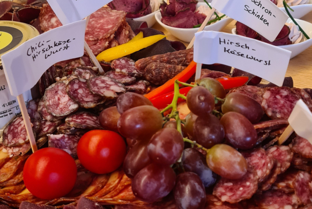 Wildbret-Verkostungsplatte